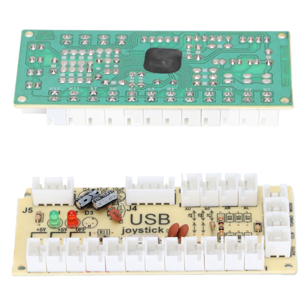 [LCS] USB-koder med null forsinkelse for arkadespillkontroll for PC MAME Raspberry Pi Retro dobbel joystick-knapp