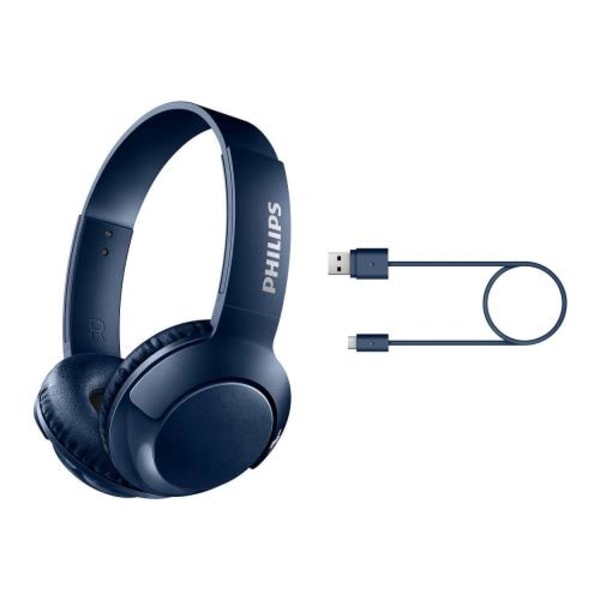 Philips Bass SHB3075 Bluetooth Hörlurar Blå