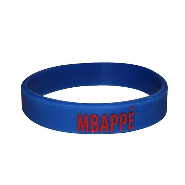 1 st Gummielastiskt Fotbollsarmband Utomhussport Silikonarmband Modeaccessoarer För Män Graverad Fläktgåva För Pojke