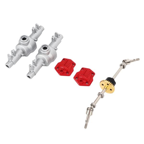 Metal frontdifferentialakselhus til MN86K MN86KS 1/12 RC klatrebil opgradering sølv