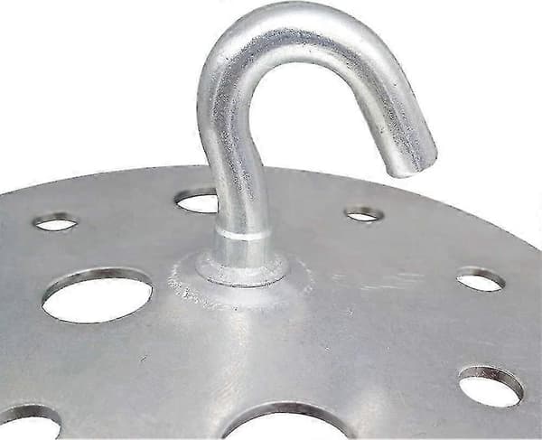 Metall Rund Bas Takkrok 90mm Heavy Duty Kandelaberkrok Montering, 2 Stycken