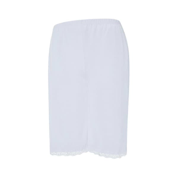 Mjuka silkeshorts - Klassiska nattkläder underkläder för damer White M