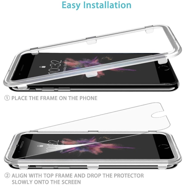 Härdat glas kompatibelt med Iphone 7 Iphone 8