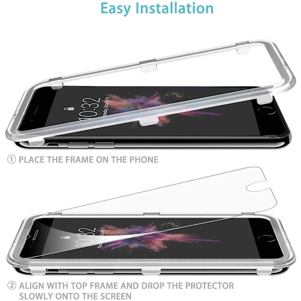 Härdat glas kompatibelt med iPhone 7 iPhone 8