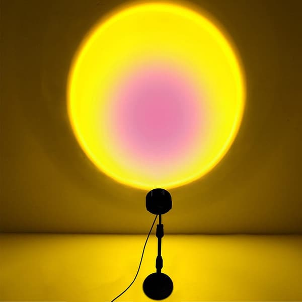 [LCS]Special Sunset Projection Led Light Rainbow Floor Lamp Night Light Kompatibel med vardagsrum sovrum Romantisk Sunset