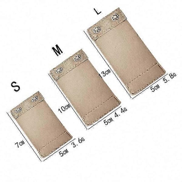 Shapewear-forlenger med 2 rader kroker, bomullsforlengelse, knappforlenger Beige