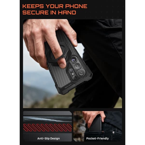 [LCS]Supcase Galaxy S26 Ultra -kuori MagSafe UB Grip Musta 100