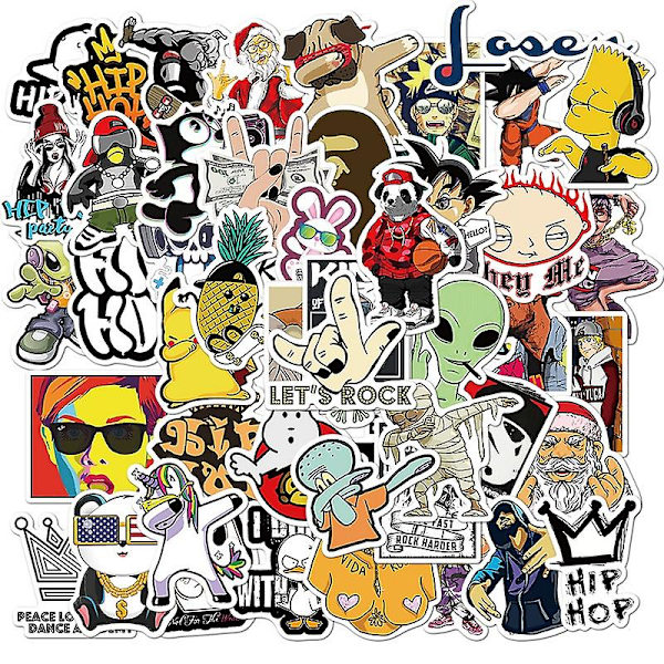 50/100 st Mode Hip-hop Stil Graffiti Stickers 50pcs
