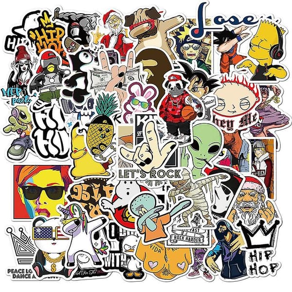 [LCS] 50/100 stk. mode hip-hop stil graffiti klistermærker 100pcs