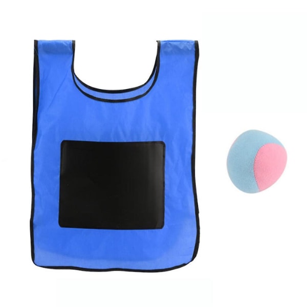 Barn Utomhus Sport Spel rekvisita Väst Sticky Jersey Väst Game Väst Väst med Sticky Ball Kastleksaker Blue