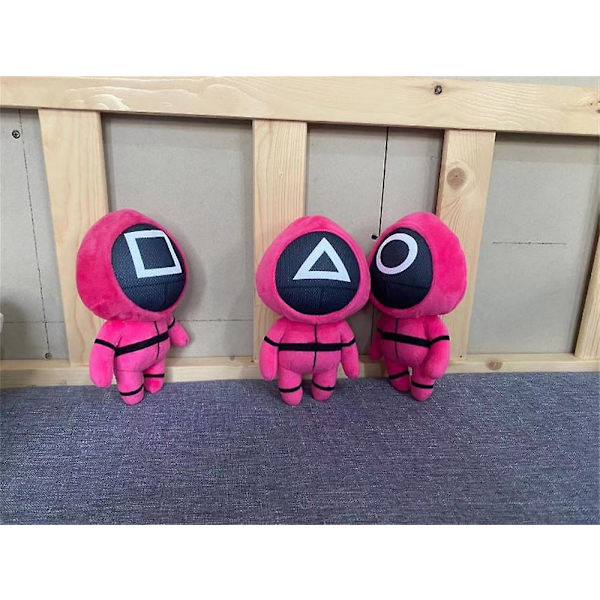 Squid Game Plysch Gosedjur Karaktär Leksaker Halloween Julklappar Barn Round 50cm