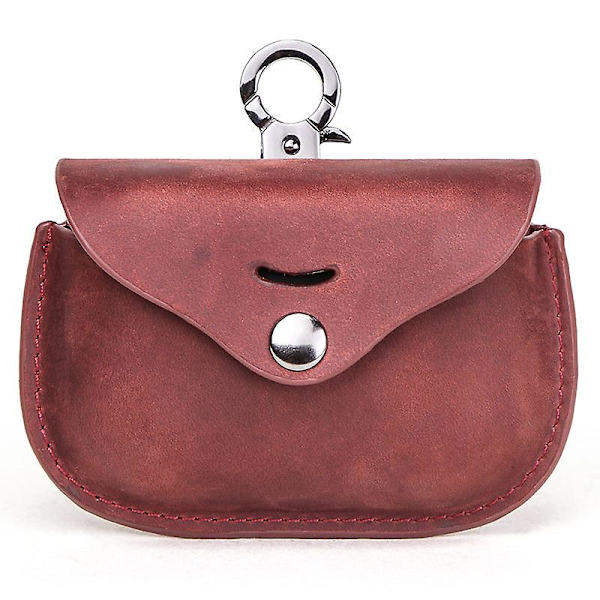Læder Etui til Sony WF-1000XM3 Ørepropper Wine Red