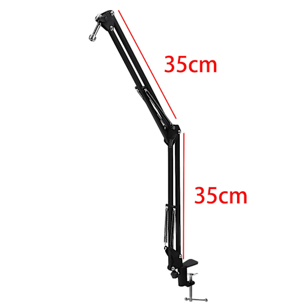 Mikrofonarm Stativ 75cm Høj Bordplade Boom Mikrofonophæng Til Blue Yeti Pro Usb Mikrofon
