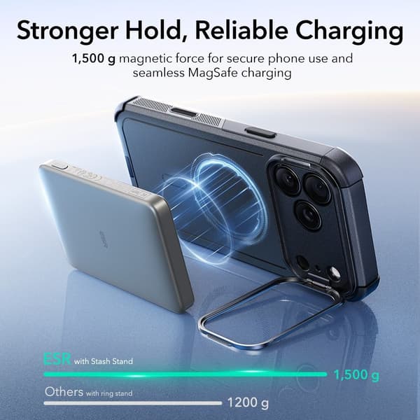 [LCS]ESR iPhone 17 Pro Max Cover MagSafe Cyber Kickstand Sort 100