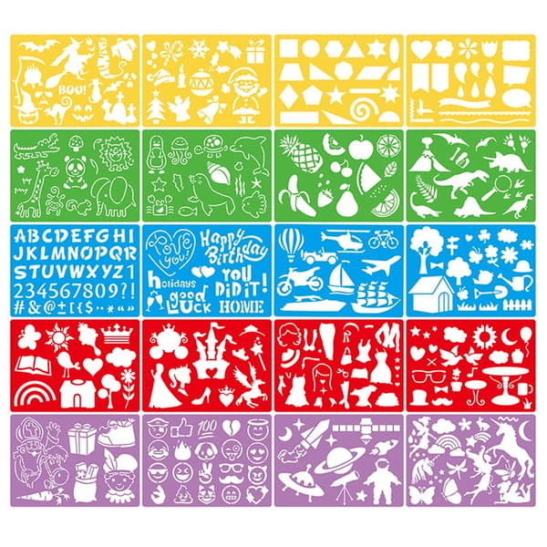 [LCS]20 st Barn DIY ritmallar ihåliga set Barn Plast P - Perfet ONE SIZE