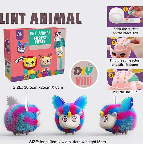 Mini Ludd Djur Plyschleksak Barnleksak Påskäggspresent unicorn