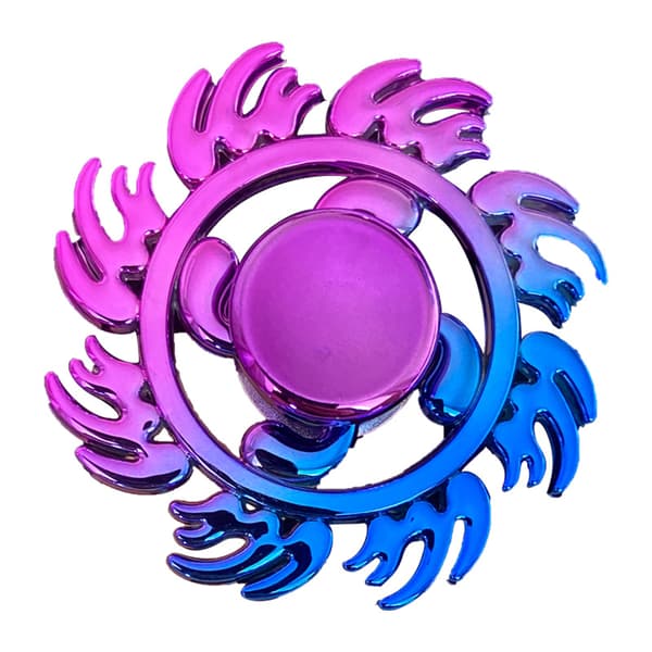 [LCS]12 stk metallignende fidget-spinnere, stressreduserende og angstdempende håndspinnere, festgave til barn