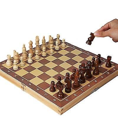 [LCS] Magnetisk sjakksett i tre for barn og voksne