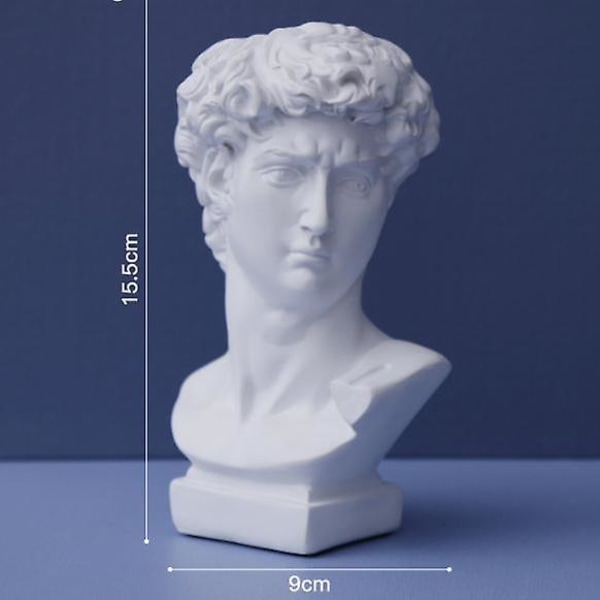 David Figurer Ornament, staty Pennhållare Vas