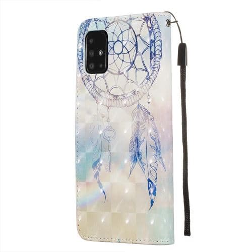 [LCS]Fjermed drømmefanger lysplet dekorationsmønster print PU-etui