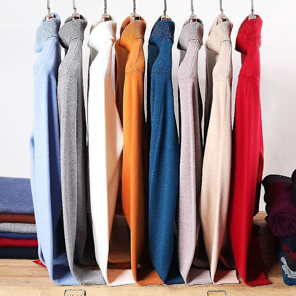 Efterår/vinter - Afslappet rullekrave pullover varme sweatre