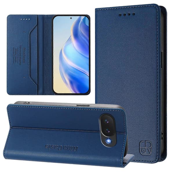 [LCS] För Google Pixel 10a Läderfodral RINACASIS RC01 Telefonfodral med RFID-blockerande Plånboksstativ