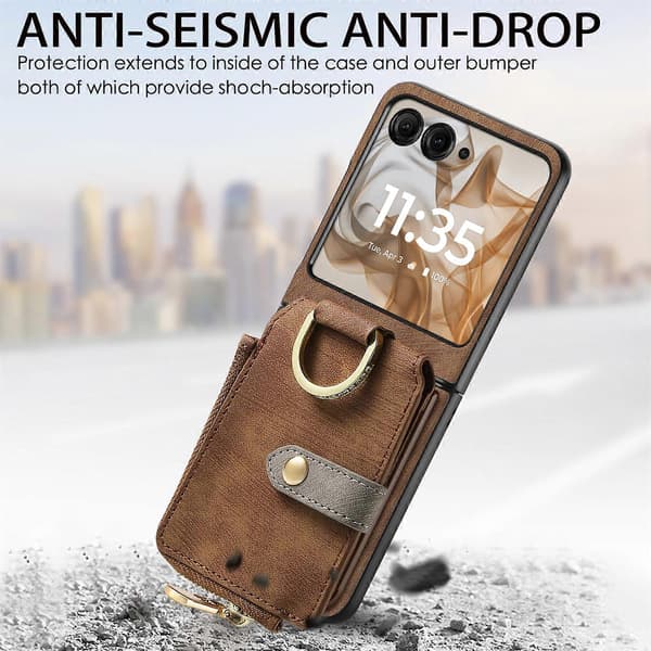 [LCS]Telefonfodral för Motorola Razr 50 Brown