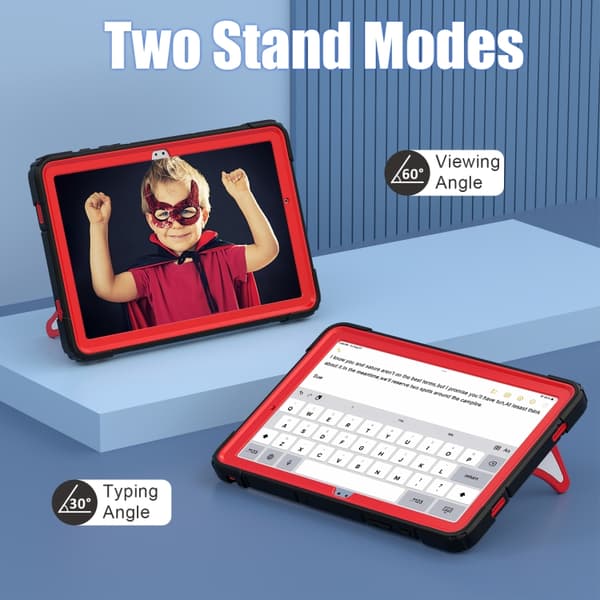 [LCS]Samsung Galaxy Tab A9+ / A11+ Spider Silikon Hybrid PC Støtsikkert Deksel Svart Röd