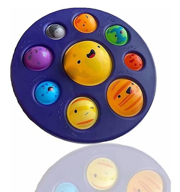 Otte planeter Push Pop Bubble Fidget-legetøj type1