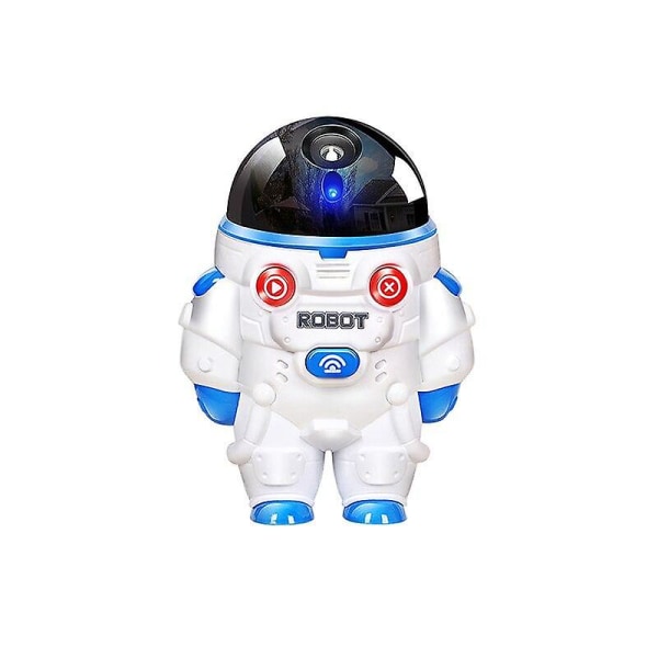 Elektrisk Bubbelmaskin Rymdman Ljud Ljus Bubbelrobot Ny Het Försäljning Tvålvatten Bubbla (Blå)