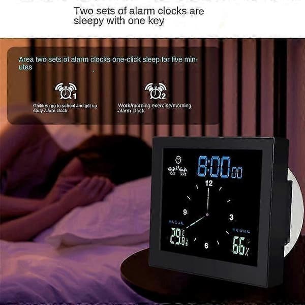 [LCS] Badrum Vattentät Väggklocka Duschklockor Timer Digital Elektronisk Väggklocka Kök Toalett T
