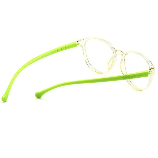 Barn Blått Ljus Blockerande Glasögon Söta Anti Eye Strain Mode Bågar Glasögon För Läs Lek Green
