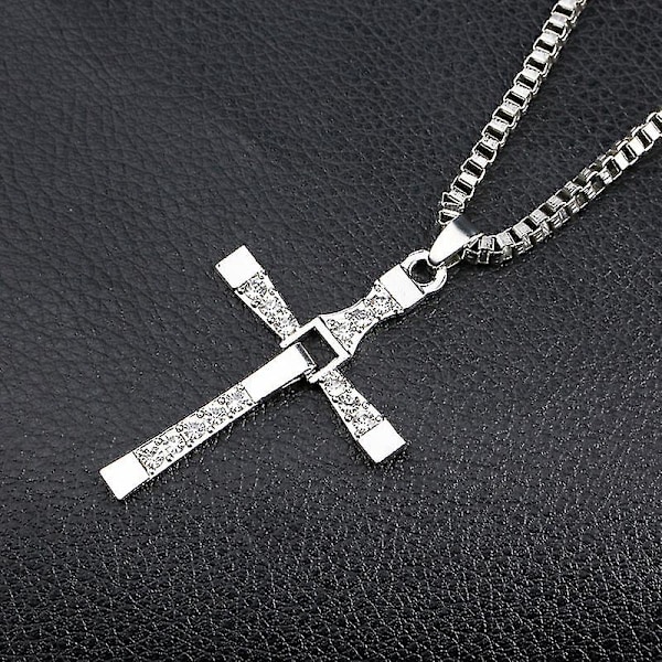 Fast & Furious Dominic Toretto Kors Halsband silver