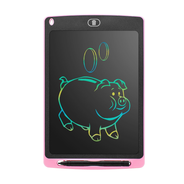 8.5 tommers Elektronisk Tegnebrett LCD Skjerm Fargerik Skrivebrett Digital Grafikk 8.5 Pink