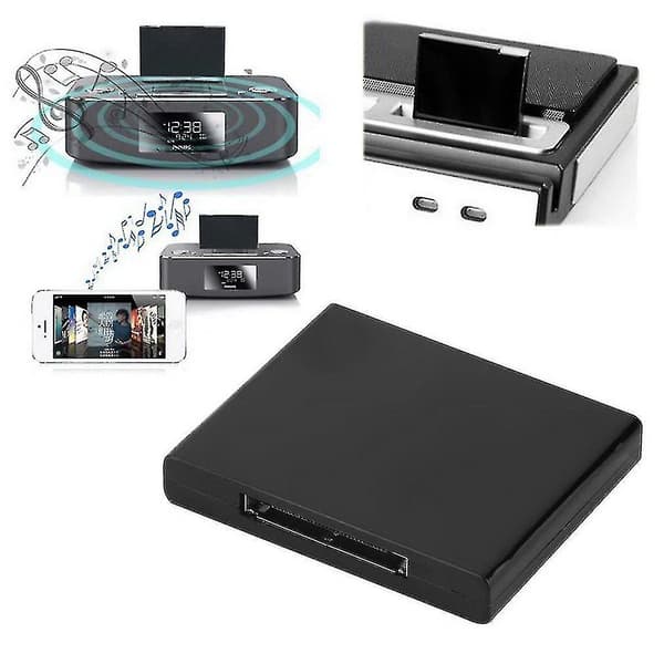 Bluetooth A2dp musikk mottaker adapter kompatibel med Ipod kompatibel med Iphone 30pin