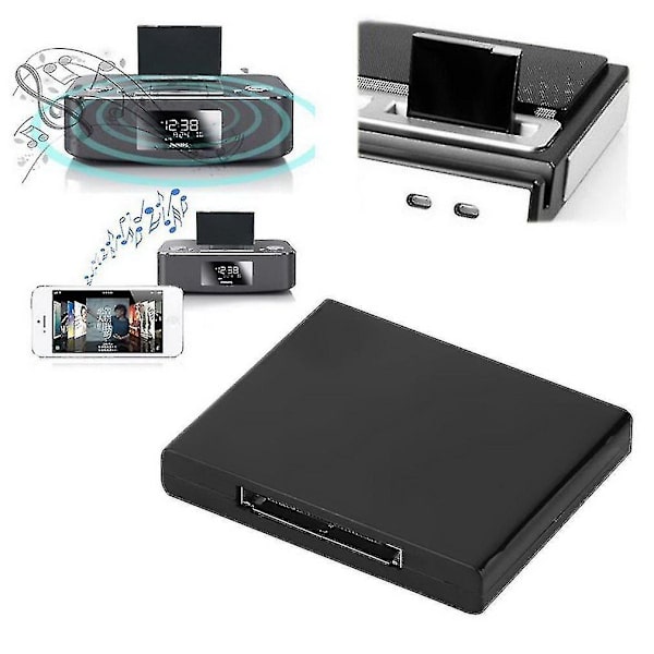Bluetooth A2dp Musikmottagare Adapter Kompatibel med Ipod Kompatibel med Iphone 30pin