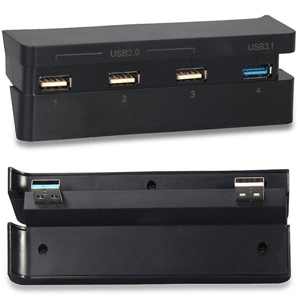 Am05-för PS4 slim supertillbehörssats kylfläkt + för PS4 slim USB hub ( USB 3.1 USB 2.0 ) för sony för playstation 4 slim