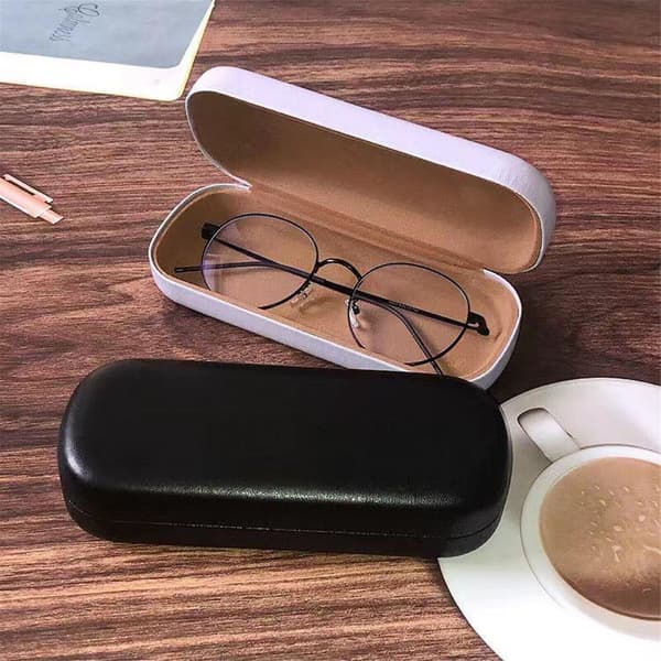 [LCS] Bærbart brilleetui, hardt etui, brilleholder, oppbevaringsetui Black