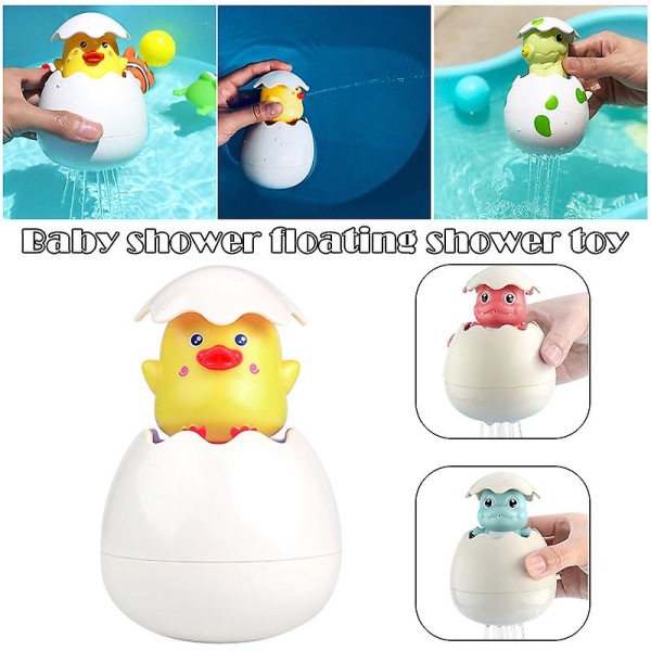 1/2/3/5 st Spraybar Badleksak Multifunktionell Ägg Vattensprinkler Badrumsleksak För Badkar Simning Pink Duck Eggs