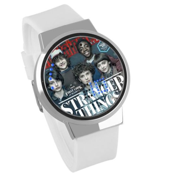 Vattentät lysande LED digital touchklocka - Stranger Things