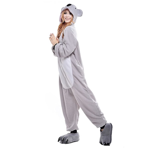 Reedca Totoro Aikuisten Onesie Halloween Cosplay Asut Anime Pyjamat Yhteensopiva Naisten Ja Tyttöjen Kanssa, napitus Koala M