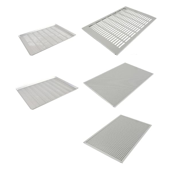 [LCS] Large Perforated Aluminum Baking Sheet, 40x60 cm, Ensures Even Cooking Without Chemical Coatings null - Style E 1.21