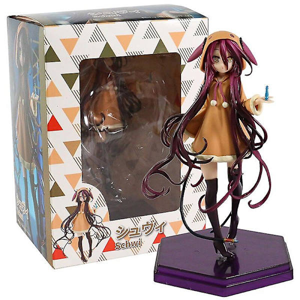 No Game No Life Schwi Dola Anime Figur PVC Leksaksmodell Docka Samlarobjekt purple