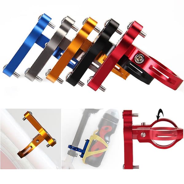 [LCS] Cykelflaskhållaradapter Cykelvattenflaskhållare Monteringsadapter Silver