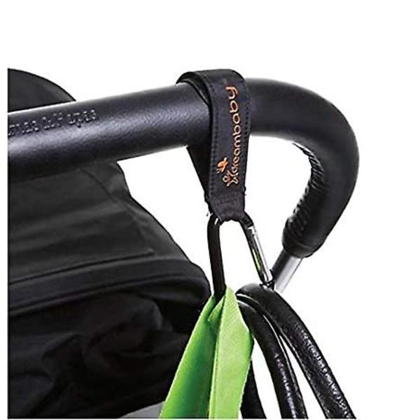 10-pack Barnvagnskrokar Klämmor Multifunktionell Mammaväska Hängare black