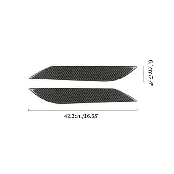 Bilens frontfanger frontlysdeksel øyenbryn stylingdeksel for 350Z Z33 Black