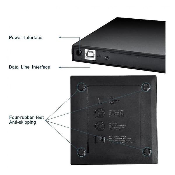[LCS] Ekstern USB Universal Mobil CD-brenner DVD-spiller