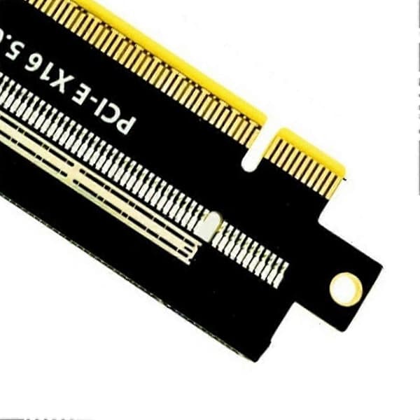 PCIE 5.0 X16 Adapterkort 180 Graders Grafikkort Riser Kort Højde Beskyttelseskort til AI Computing Power Server Black