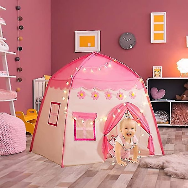 Lektält för Barn, Flickor och Pojkar, 420d Oxfordtyg pink