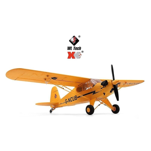 RC Plane 3D/6G System 650 mm Wingspan Kit 7,4v Flygplan RC Airplane 1406 borstlös motor (gul)